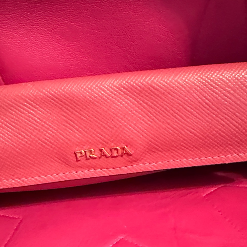 Pink Prada Staffiano Cuir in Tamaris (pink) Leather Tote - Picture 14 of 16